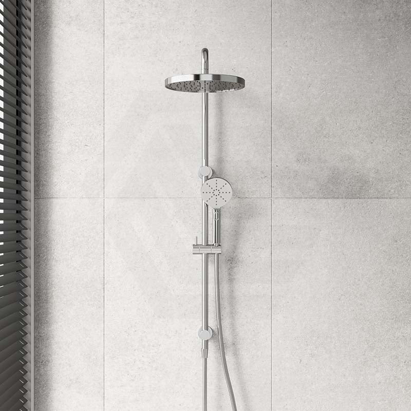 #Stainless Steel Otus Round Multi-function Twin Shower Set