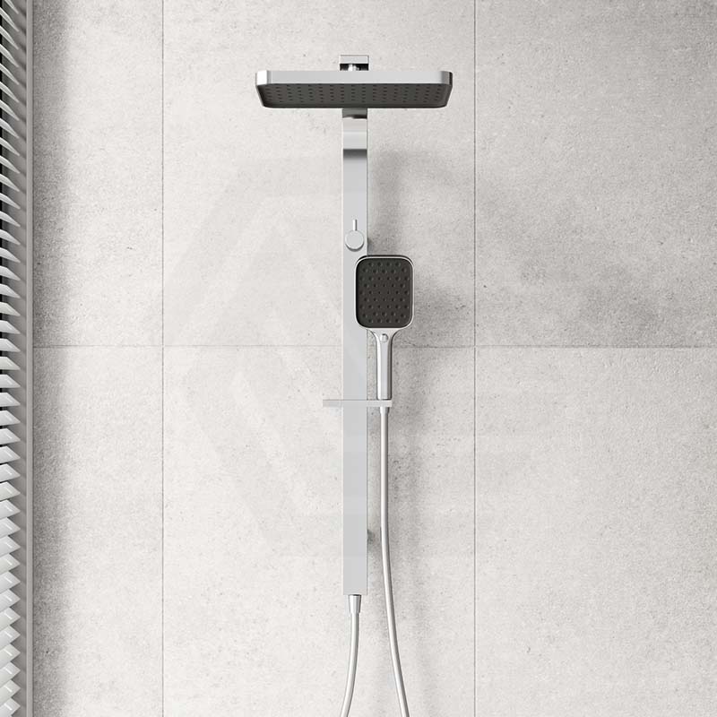 IKON Ceram Square Multi-Function Twin Rail Shower Set Variant Colour Available