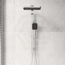 IKON Ceram Square Multi-Function Twin Rail Shower Set Variant Colour Available