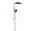 IKON Ceram Square Multi-Function Twin Rail Shower Set Variant Colour Available