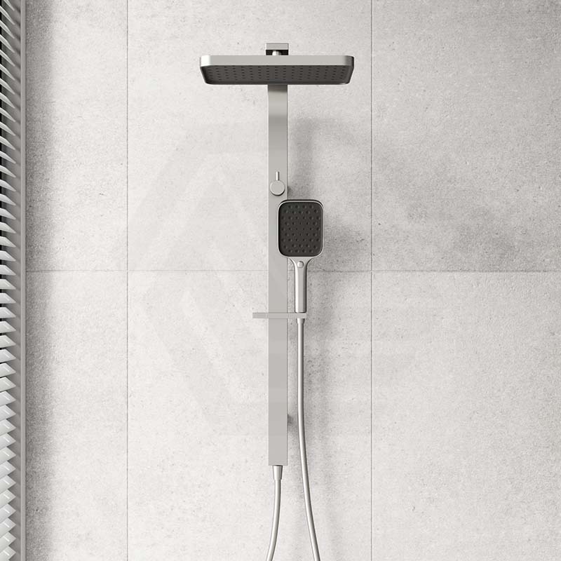 IKON Ceram Square Multi-Function Twin Rail Shower Set Variant Colour Available