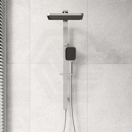 IKON Ceram Square Multi-Function Twin Rail Shower Set Variant Colour Available