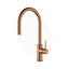 #Brushed Copper Otus Slimline Stainless Steel Gooseneck Pull-Out Sink Mixer