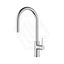 #Chrome Otus Slimline Stainless Steel Gooseneck Pull-Out Sink Mixer