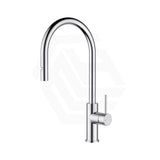 #Chrome Otus Slimline Stainless Steel Gooseneck Pull-Out Sink Mixer