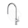 #Chrome Otus Slimline Stainless Steel Gooseneck Pull-Out Sink Mixer