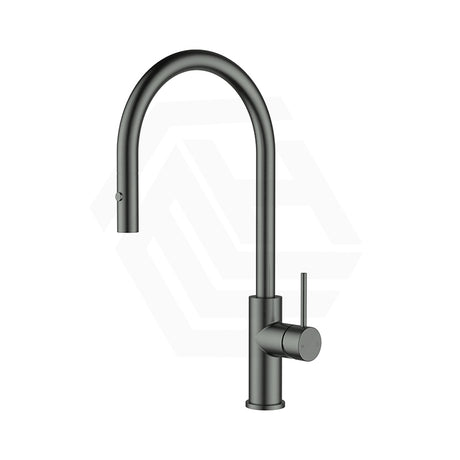 M#1(Gunmetal-Grey) Otus Slimline Stainless Steel Gooseneck Pull-Out Sink Mixer