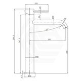 Otus Slimline High Rise Basin Mixer Curved Spout Variant Colour Available