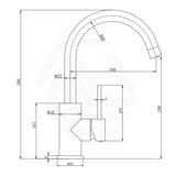 Otus Slimline Gooseneck Basin Mixer In Various Colours