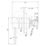 Otus Slimline Wall Mixer Body Only