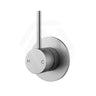 Otus Slimline Round Stainless Steel Lever Up Wall Mixer Variant Colour Available
