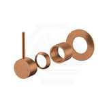 #Brushed Copper Otus Slimline Lever Up Wall Mixer Body Only