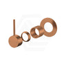 #Brushed Copper Otus Slimline Lever Up Wall Mixer Body Only