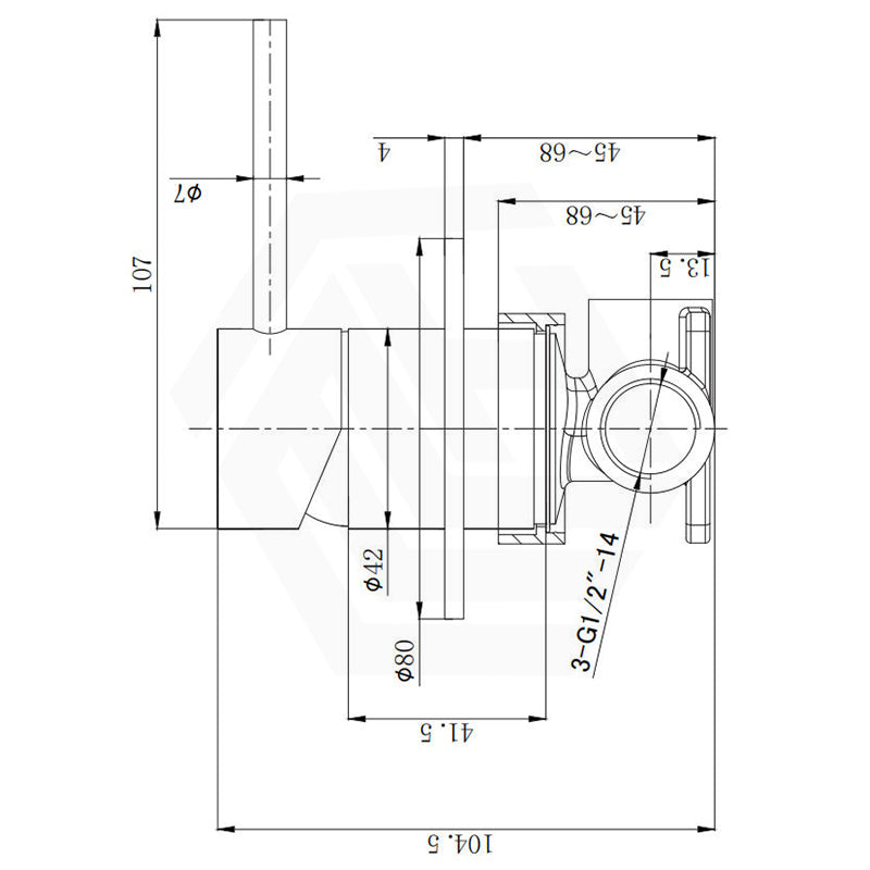 Otus Slimline Round Stainless Steel Lever Up Wall Mixer Variant Colour Available