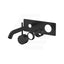 #Matt Black Otus Slimline Lever Up Wall Mixer with Spout Rough-In Body Only