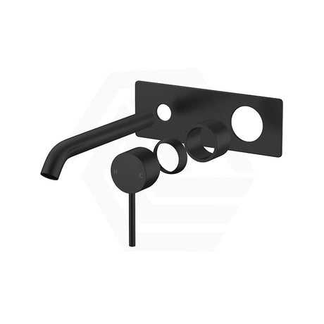 #Matt Black Otus Slimline Wall Mixer with Spout Rough-In Body Only