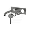 M#1(Gunmetal-Grey) Otus Slimline Wall Mixer with Spout Rough-In Body Only