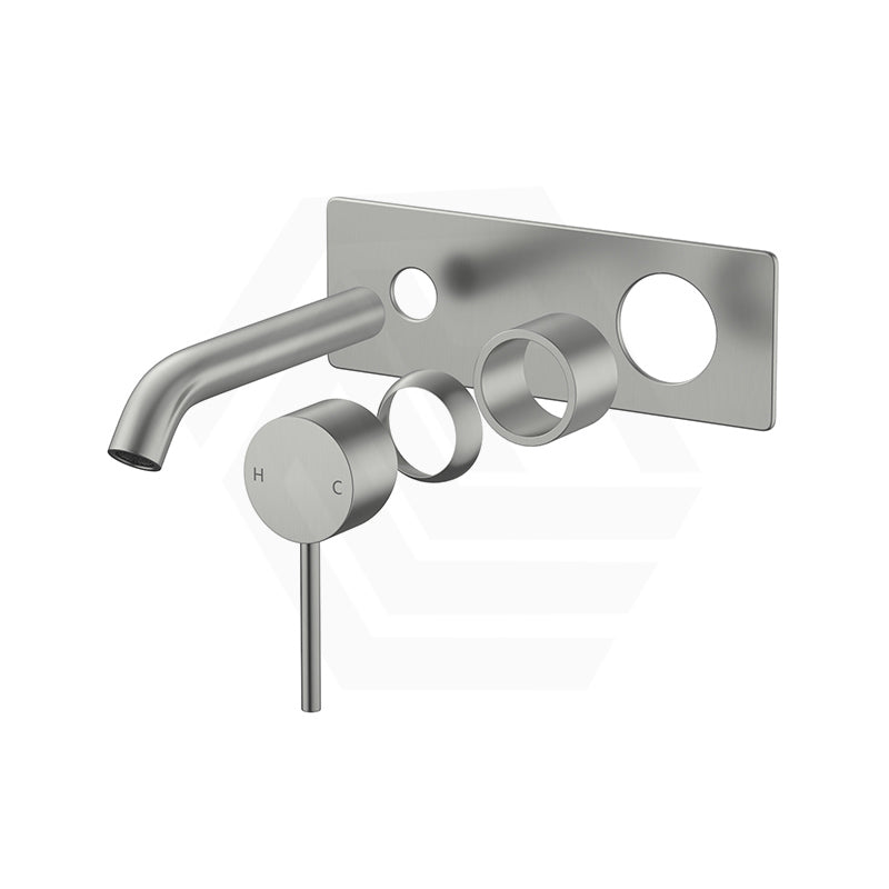 #Stainless Steel Otus Slimline Wall Mixer with Spout Rough-In Body Only