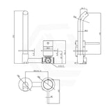 Otus Slimline Wall Mixer Spout Set Rough-In Body Only
