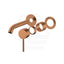 #Brushed Copper Otus Slimline Wall Mixer Spout Set Rough-In Body Only