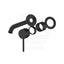 #Matt Black Otus Slimline Wall Mixer Spout Set Rough-In Body Only