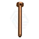 312mm Round 304 Stainless Steel Vertical Shower Arm - Brushed Copper
