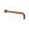 #Brushed Copper 400mm SS304 Round Horizontal Shower Arm