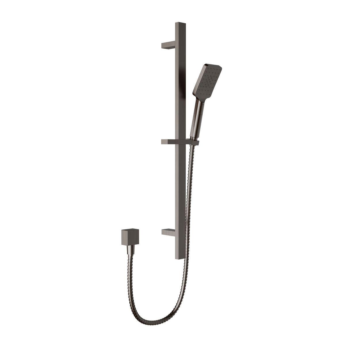 M#1(Gunmetal Grey) Eden Sliding Handheld Shower on Rail with Water Inlet Gunmetal