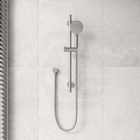 Otus Slimline Round Handheld Shower on Sliding Rail with Water Inlet Variant Colour Available