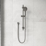 Otus Slimline Round Handheld Shower on Sliding Rail with Water Inlet Variant Colour Available