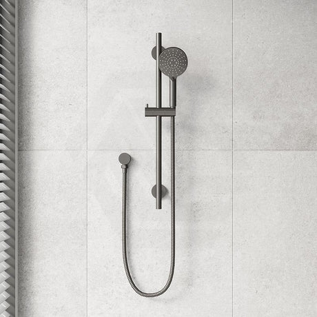 Otus Slimline Round Handheld Shower on Sliding Rail with Water Inlet Variant Colour Available