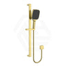 IKON Ceram Square Sliding Shower Rail with 3 Functions Handheld Shower Set Variant Colour Available
