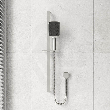 IKON Ceram Square Sliding Shower Rail with 3 Functions Handheld Shower Set Variant Colour Available