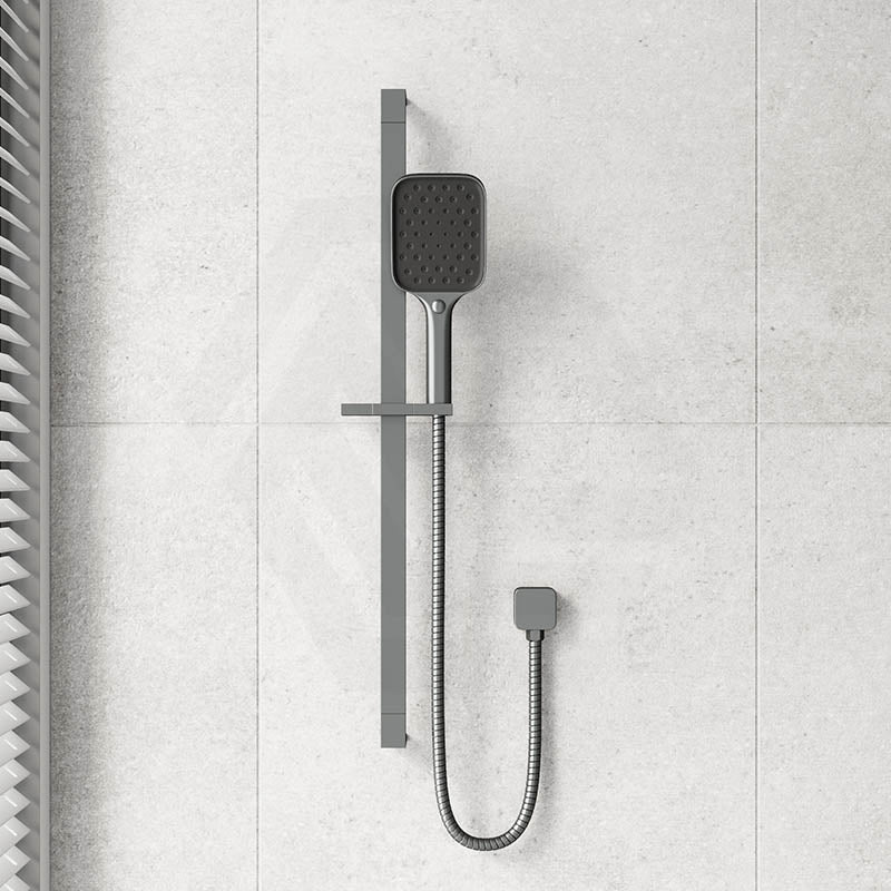 IKON Ceram Square Sliding Shower Rail with 3 Functions Handheld Shower Set Variant Colour Available