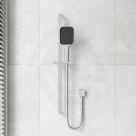 IKON Ceram Square Sliding Shower Rail with 3 Functions Handheld Shower Set Variant Colour Available
