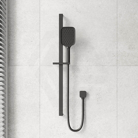 IKON Ceram Square Sliding Shower Rail with 3 Functions Handheld Shower Set Variant Colour Available