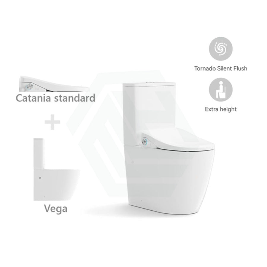 LAFEME Extra Height Rimless Tornado Smart Toilet - MyHomeware
