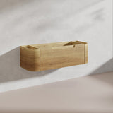 1200mm Aulic Carita Wall Hung Vanity Natural Timber Grains Stone Top Bathroom Available