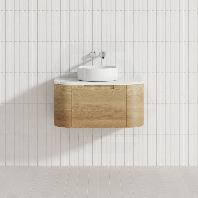 Carita 1800mm Wall Hung Vanity — Natural Timber Grain