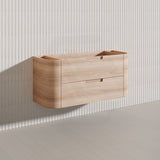 1200mm Aulic Briony Wall Hung Single Bowl Vanity Drawer Timber Plywood Cabinet Mia Finish & Stone Top