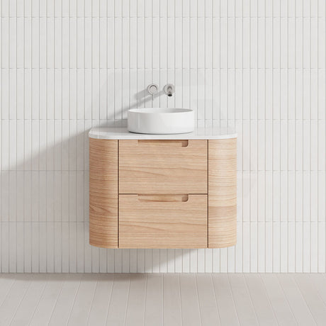 750-1800mm Aulic Briony Wall Hung Vanity Drawer Timber Plywood Cabinet Mia Finish & Stone Top