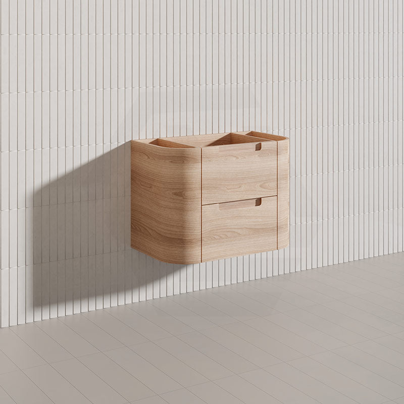 750mm Aulic Briony Wall Hung Single Bowl Vanity Drawer Timber Plywood Cabinet Mia Finish & Stone Top