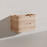 900mm Aulic Briony Wall Hung Single Bowl Vanity Drawer Timber Plywood Cabinet Mia Finish & Stone Top