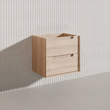 600mm Aulic Ainsley Wall Hung Vanity Natural Timber Grains Mia Finish & Stone Top Bathroom Available