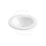 Aulic Civaro 420mm Matt White Fluted Freestanding Pillar Cabinet Only & With Sintera Circle Stone Top No Tap Hole