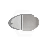 Aulic Evanston 1100/1300mm Touchless Backlit LED Mirror with Matt Grey/White Acrylic Edge Horizontal Installation
