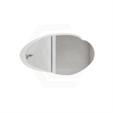 Aulic Evanston 1100/1300mm Touchless Backlit LED Mirror with Matt Grey/White Acrylic Edge Horizontal Installation