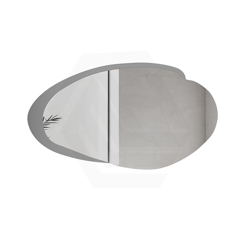Aulic Evanston 1100/1300mm Touchless Backlit LED Mirror with Matt Grey/White Acrylic Edge Horizontal Installation