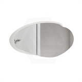Aulic Evanston 1100/1300mm Touchless Backlit LED Mirror with Matt Grey/White Acrylic Edge Horizontal Installation