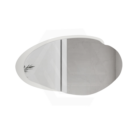 Aulic Evanston 530/1100/1300mm Touchless Backlit LED Mirror with Matt Grey/White Acrylic Edge Horizontal/Vertical Installation